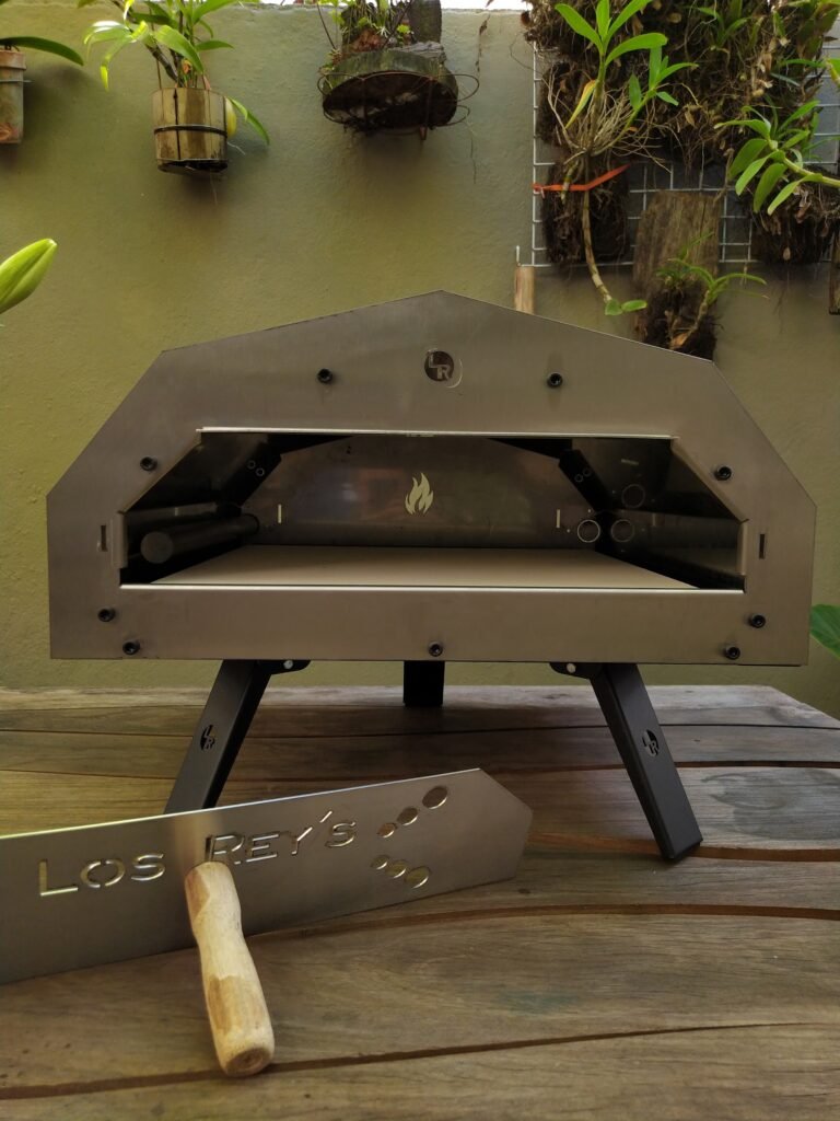 Forno de pizza a gás Los Rey's Compacto com frente em inox